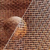 Woven bamboo & rattan cane material -vol.07