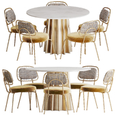 BRILLON CHAIR and LAZEY Table Set