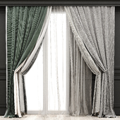 Curtains with moldings 518C