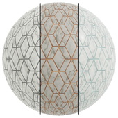 FB760 Marble Tile Memo Sample | 3MAT | 4K | seamless | PBR