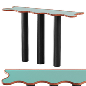 Black Rooster Decor - Monterey Ripple Console Table