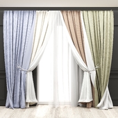 Curtains with moldings 525C