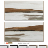 Large Panoramic Landscape Textured Wall Art C-963