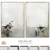 Large Abstract Neutral Textured Wall Art C-964