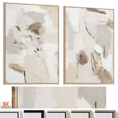 Accent Abstract Neutral Textured Wall Art C-967