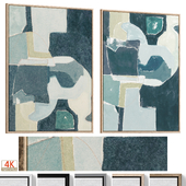 Accent Abstract Neutral Textured Wall Art C-968