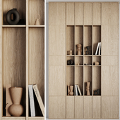 Shelving with decorative objects by Neak