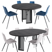 Akustik dining table and Hype dining chair