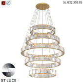 SL1622.303.05 Pendant chandelier ST-Luce Brass/Clear OM