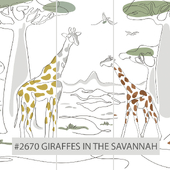 Creativille | Wallpapers | Giraffes in the Savannah