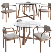 Trastevere dining table and Roma dining chair
