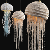 Jellyfish Macrame Pendant-lights