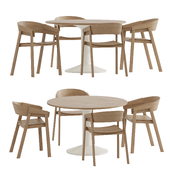 Cover Armchair Midst Table Muuto Dining Set