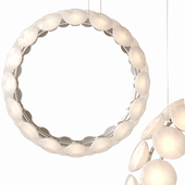 Noctiluca chandeliers by Ross Gardam