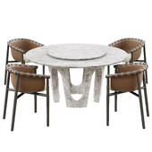 Fendi Arches table Cleo chair