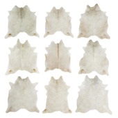 White Cowhide Rugs Collection