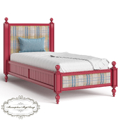 Ом. Кровать детская  Ковентри 90 с текстильными панелями