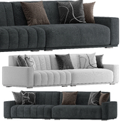 Elegant and cozy Flannel Upholstered Modern sofa