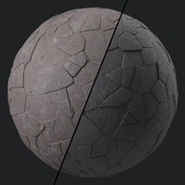 Pavement Materials 79- Brush Rock By Mossy | Sbsar Pbr 4k Seamless