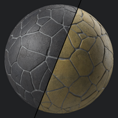 Stone Wall Materials 74- Decorative Brush Rock Stone | Sbsar Pbr 4k Seamless