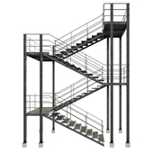 Metal escape ladder