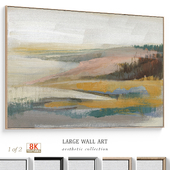 Accent Panoramic Abstract Textural Wall Art C-984