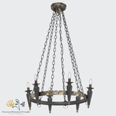 Chandelier RS121/6 Forged with lions "Lyon"
