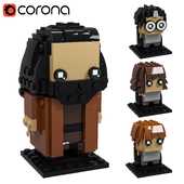Lego Hagrid Garri Germiona Ron