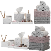 Bathroom accessories, towel set 15