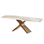 Charlotte, folding table with ceramic top