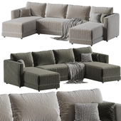 Gather Deep Bench Sectional Sofa