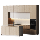 Light minimalist wooden kitchen