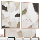 Accent Abstract Neutral Textured Wall Art C-993