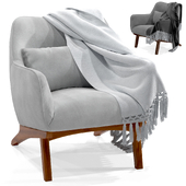 Armchair with blanket Pemberly Row