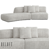 Modular sofa Cashew composition 10