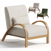 Boucle Bentwood Armchair by Anthropologie