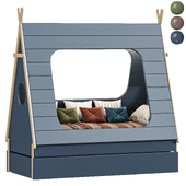 Wigwam bed with drawer KVOYA 11
