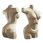 Geometric body sculpture