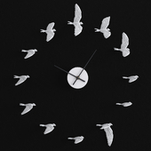 Wall Clock Swallow | Haoshi Design Swallow X Clock