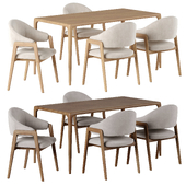 Four Dining Table, Brutus Chair