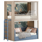 Designer two-level bed Kids room 11