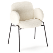 Chair with metal frame Kalipso white