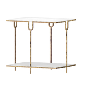 Global views Curve Side Table-Gold