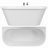 Merello 1750mm x 770mm Standard Stone Bathtub