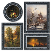 Set of classic paintings