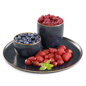 Plate with berries