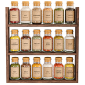 Spice jars for the kitchen, restaurants or supermarket displays