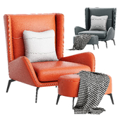 Capri Fabric Lounge Chair