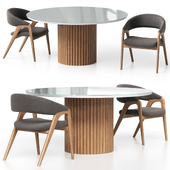 BELIZE table and ARC chair from Rscollection