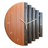 Настенные дизайнерские деревянные часы